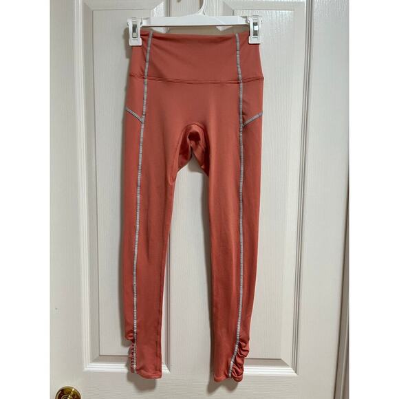 Free People Movement You’re A Peach Leggings Size XS 7/8 Length Running Lounge - Picture 3 of 15